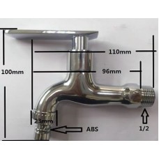 TORA Wall Bib Tap TR-TP-WB-09703-CH